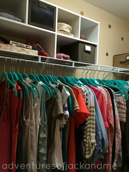closet organized